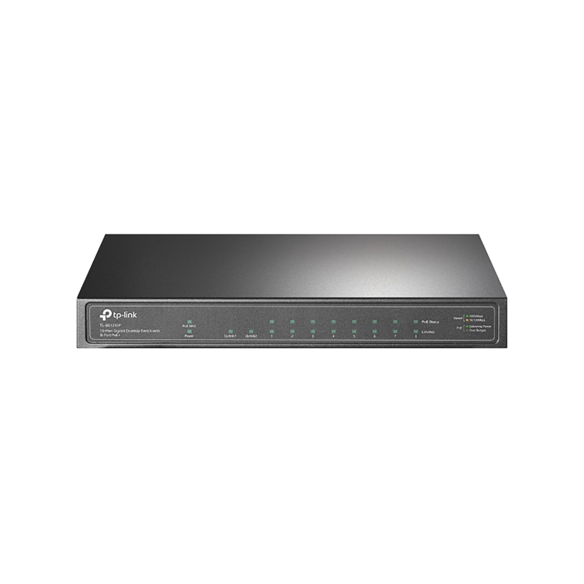 TP-Link TL-SG1210P 10-Port Gigabit Desktop Switch with 8-Port PoE+