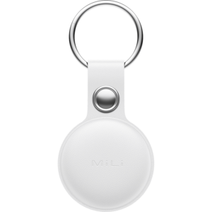 MiTag Apple-Compatible Tag with Leather Keychain Accessory - 1 Pack