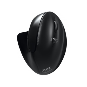 900706-BT Port Connect Black Ergonomic Rechargeable Bluetooth Mouse