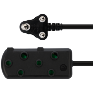 FELBW2X/10B Ellies Side by Side Light Duty Extension Lead - 10m - Black