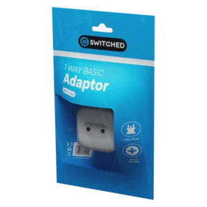 SWD-72001-WT Switched 1 Way Euro Adaptor