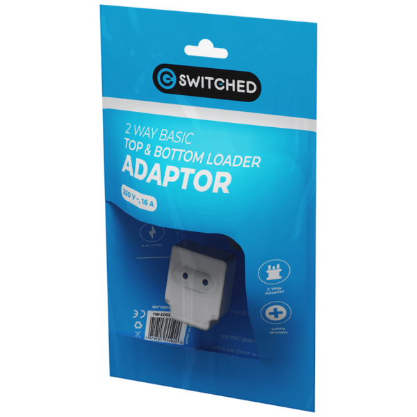 SWD-72002-WT Switched 2-Way Adaptor Top and Bottom Loader