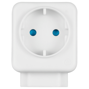 SWD-72006-WT Switched 2-Way Schuko Adaptor - Top and Bottom Loader
