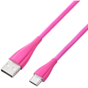 VK-20060-LPK Volkano Fashion Series Micro USB Cable 1.8m - Lumo - Pink