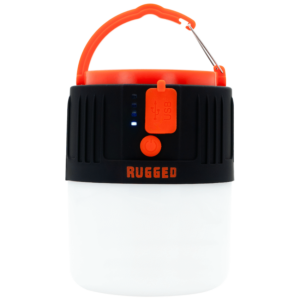 VK-4107-BK Rugged by Volkano 500lm Rechargeable Solar LED Lantern with Power Bank